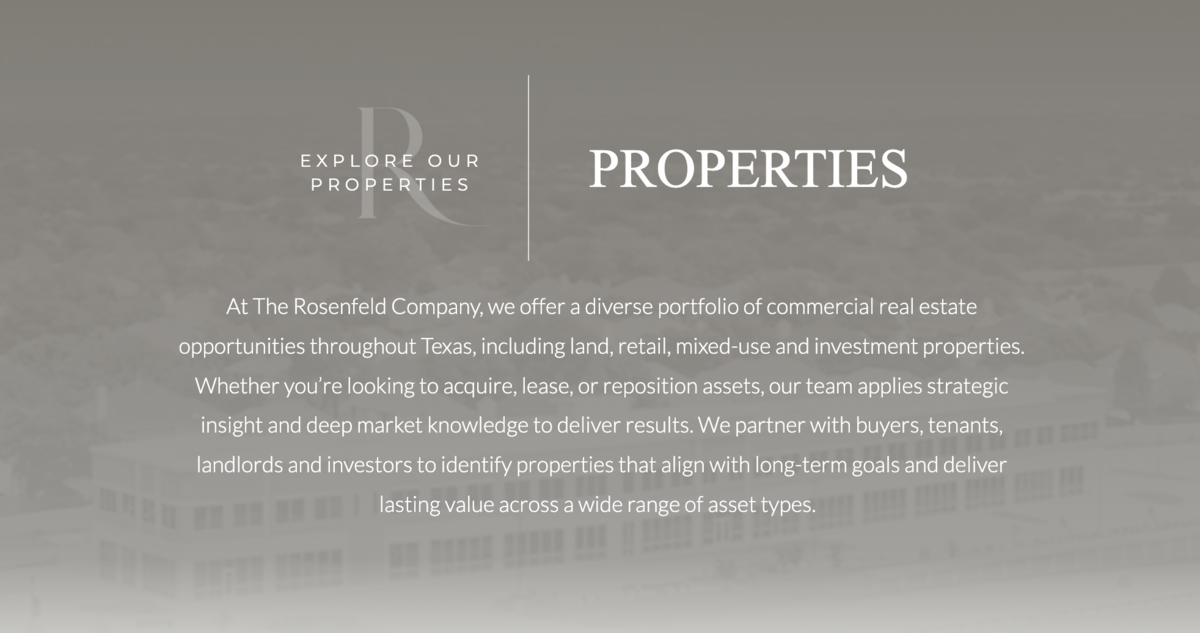 Properties | The Rosenfeld Co.